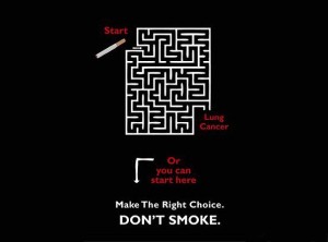 Clever-and-Creative-Antismoking-ads-lung-cancer-maze